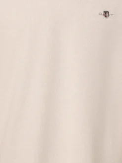 Gant Herren T-Shirt in beige - Ausschnitt: Rundhals