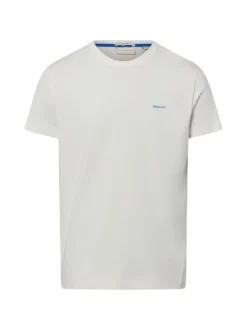 Gant Herren T-Shirt in ecru - Ausschnitt: Rundhals