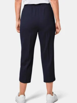 Goldner Damen Caprihosen in blau