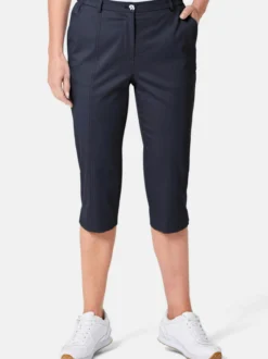 Goldner Damen Caprihosen in marine