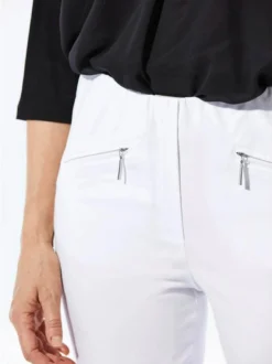 Goldner Damen Capri- & 7/8-Hosen - Kurzgröße in weiß