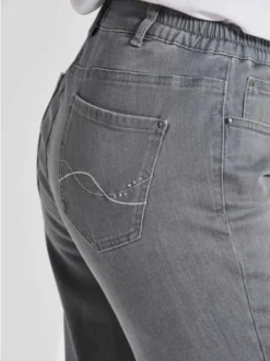 Goldner Damen Capri- & 7/8-Hosen - Kurzgröße in hellgrau