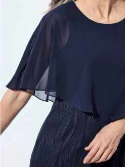 Goldner Damen Festliche Kleider in marine
