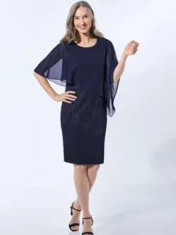 Goldner Damen Festliche Kleider in marine
