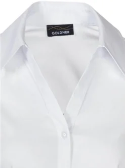 Goldner Damen Hemdblusen in weiß - Ärmel: 3/4 Arm