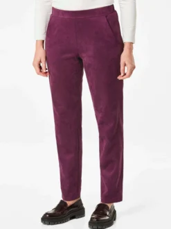 Goldner Damen Hosen in aubergine