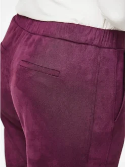 Goldner Damen Hosen in aubergine
