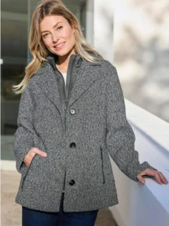 Goldner Damen Jacken in grau