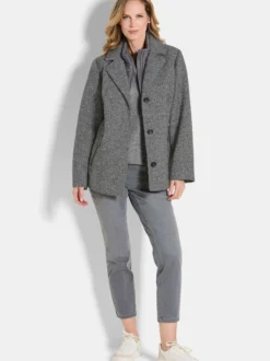Goldner Damen Jacken in grau