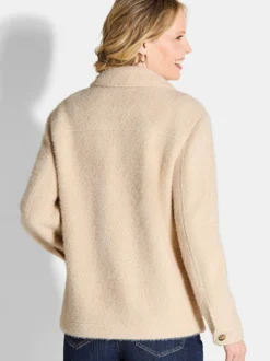Goldner Damen Jacken - Kurzgröße in beige