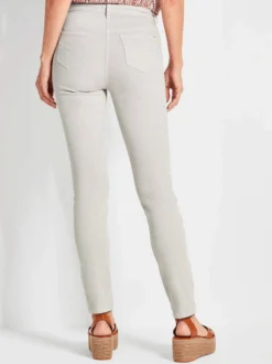 Goldner Damen Jeans in hellgrau