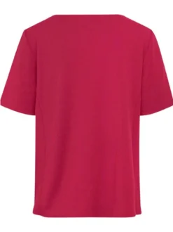 Goldner Damen Kurzarm-Shirts in rot - Ärmel: Halbarm