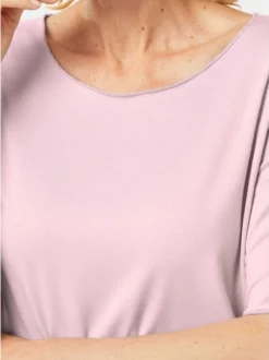 Goldner Damen Kurzarm-Shirts - Kurzgröße in rosa