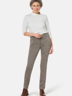 Goldner Damen Lange Hosen in mocca