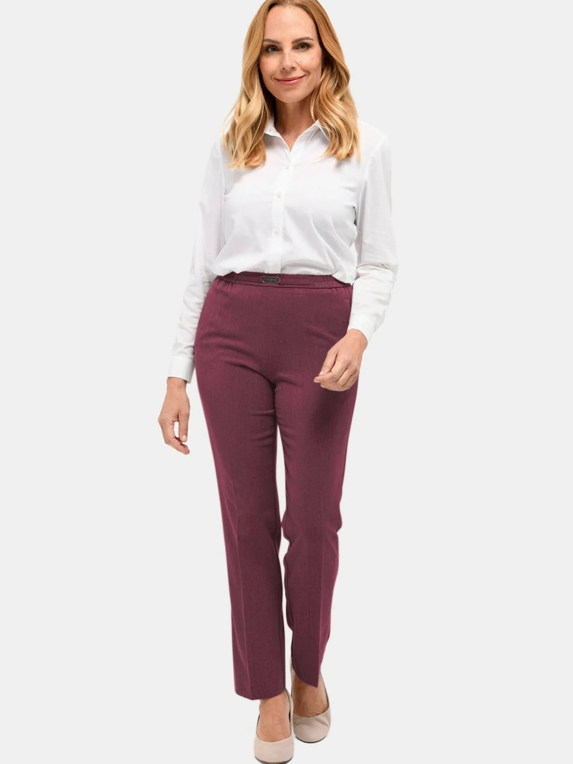 Goldner Damen Professlan-Hosen in bordeaux