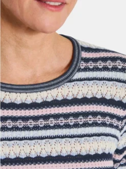 Goldner Damen Pullover in marine - Ausschnitt: Rundhals