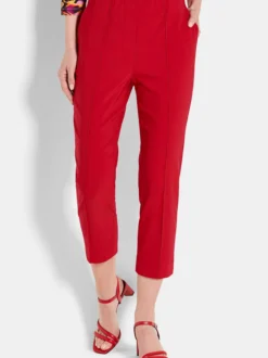 Goldner Damen Schlupfhosen in rot