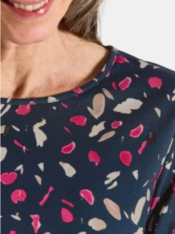 Goldner Damen Shirts in marine - Ausschnitt: U-Boot