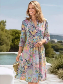 Goldner Damen Sommerkleider - Kurzgröße in grün