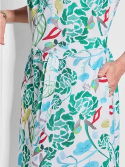 Goldner Damen Sommerkleider in grün