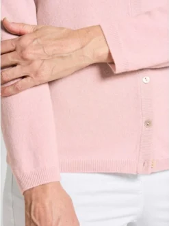 Goldner Damen Strickjacken - Kurzgröße in rosa