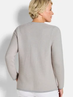 Goldner Damen Strickjacken - Kurzgröße in beige