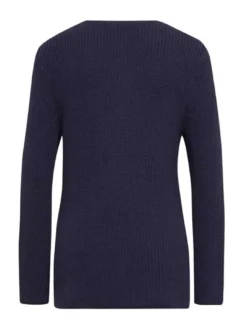 Goldner Damen Strickpullover in marine - Ärmel: langarm