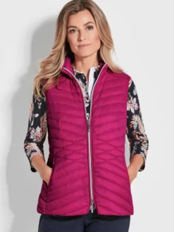 Goldner Damen Westen in pink
