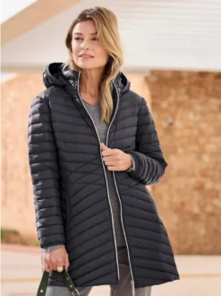 Goldner Damen Winterjacken - Kurzgröße in schwarz