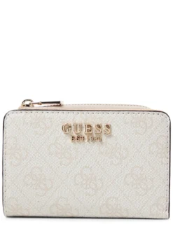 GUESS Damen Geldbörse - Laurel in weiß beige