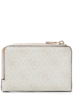 GUESS Damen Geldbörse - Laurel in weiß beige