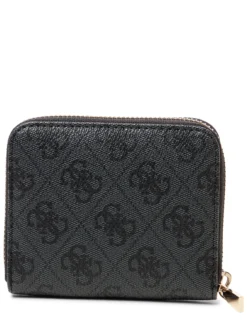 GUESS Damen Geldbörse - Laurel in schwarz anthrazit