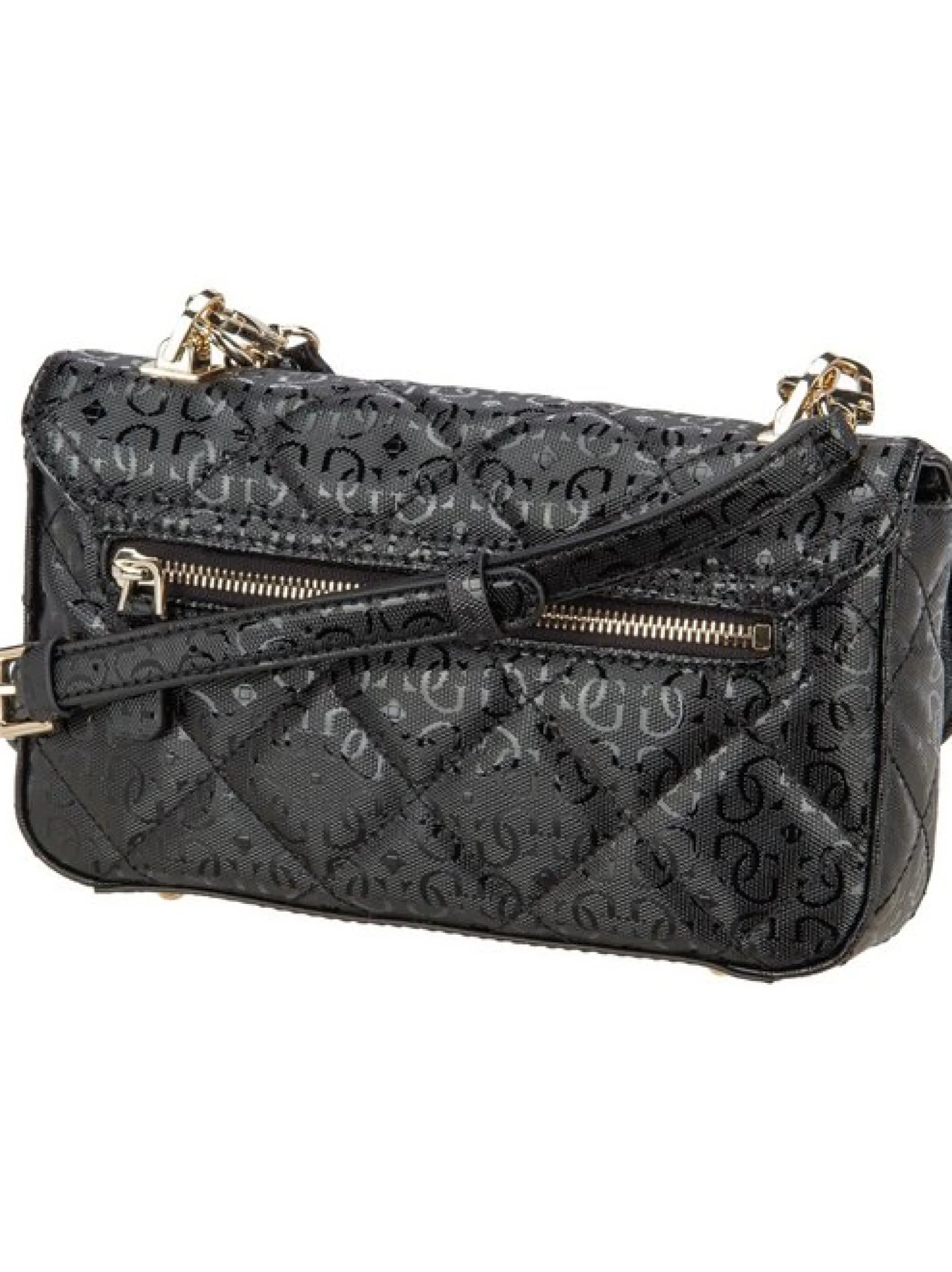 GUESS Damen Handtasche - Libby Flap in schwarz