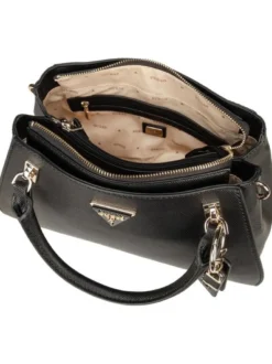 GUESS Damen Handtasche - Noelle II Luxury SAT in schwarz
