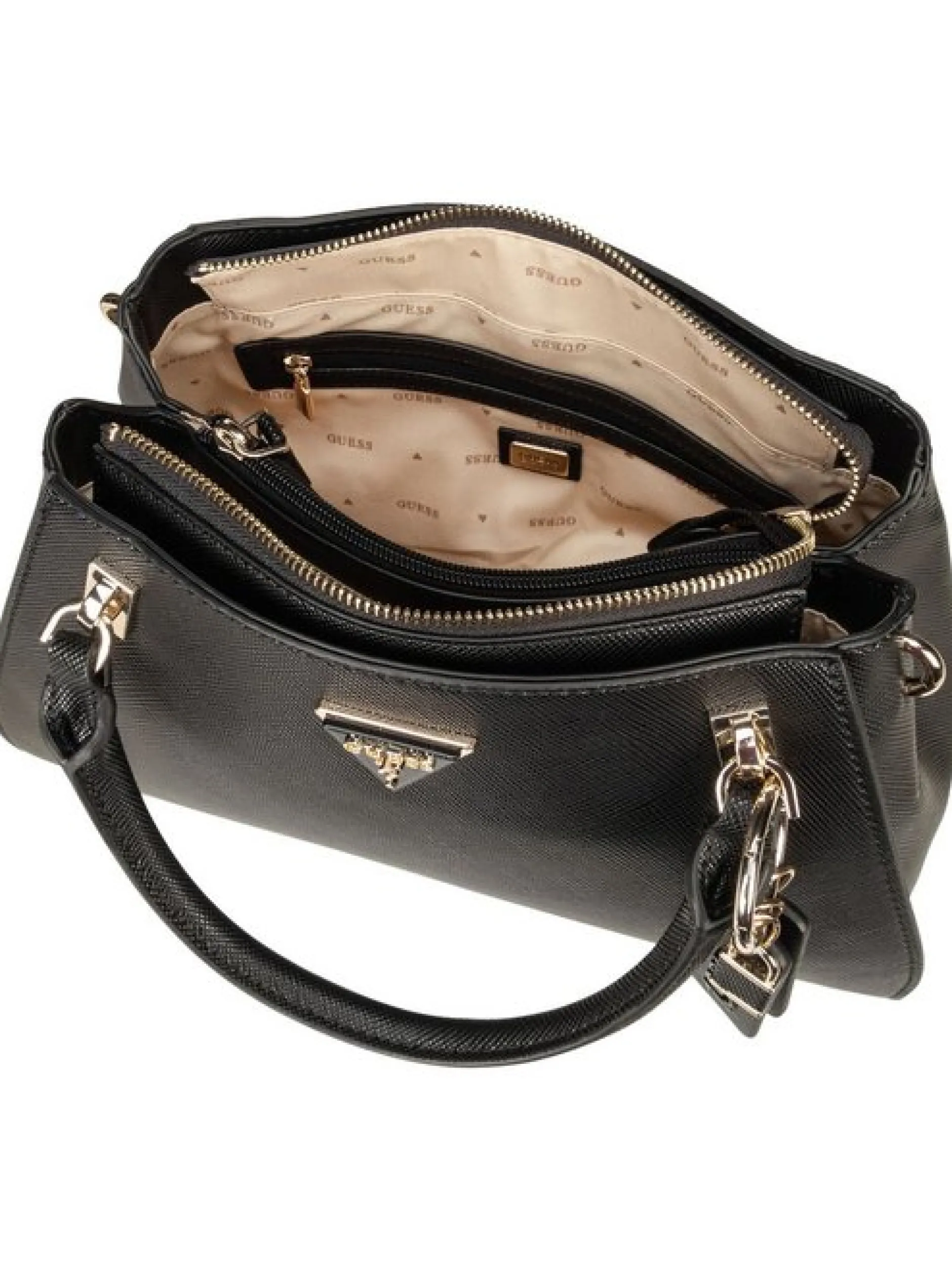 GUESS Damen Handtasche - Noelle II Luxury SAT in schwarz