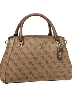 GUESS Damen Handtasche - Noelle II Luxury SAT 72070 Logo in braun