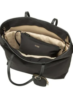 GUESS Damen Shopper - Eco Gemma Large Tech in schwarz