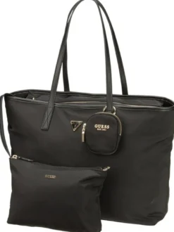 GUESS Damen Shopper - Eco Gemma Large Tech in schwarz