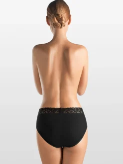 Hanro Damen Midi Slip - Moments in schwarz