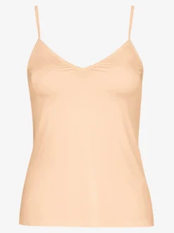 Hanro Damen Spaghettitop - Satin Deluxe in beige