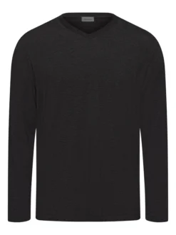Hanro Herren Longsleeve - Casuals in anthrazit