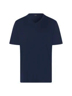 Hanro Herren T-Shirt in marine - Ärmel: kurzarm