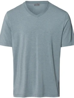 Hanro Herren V-Shirt - Casuals in grau