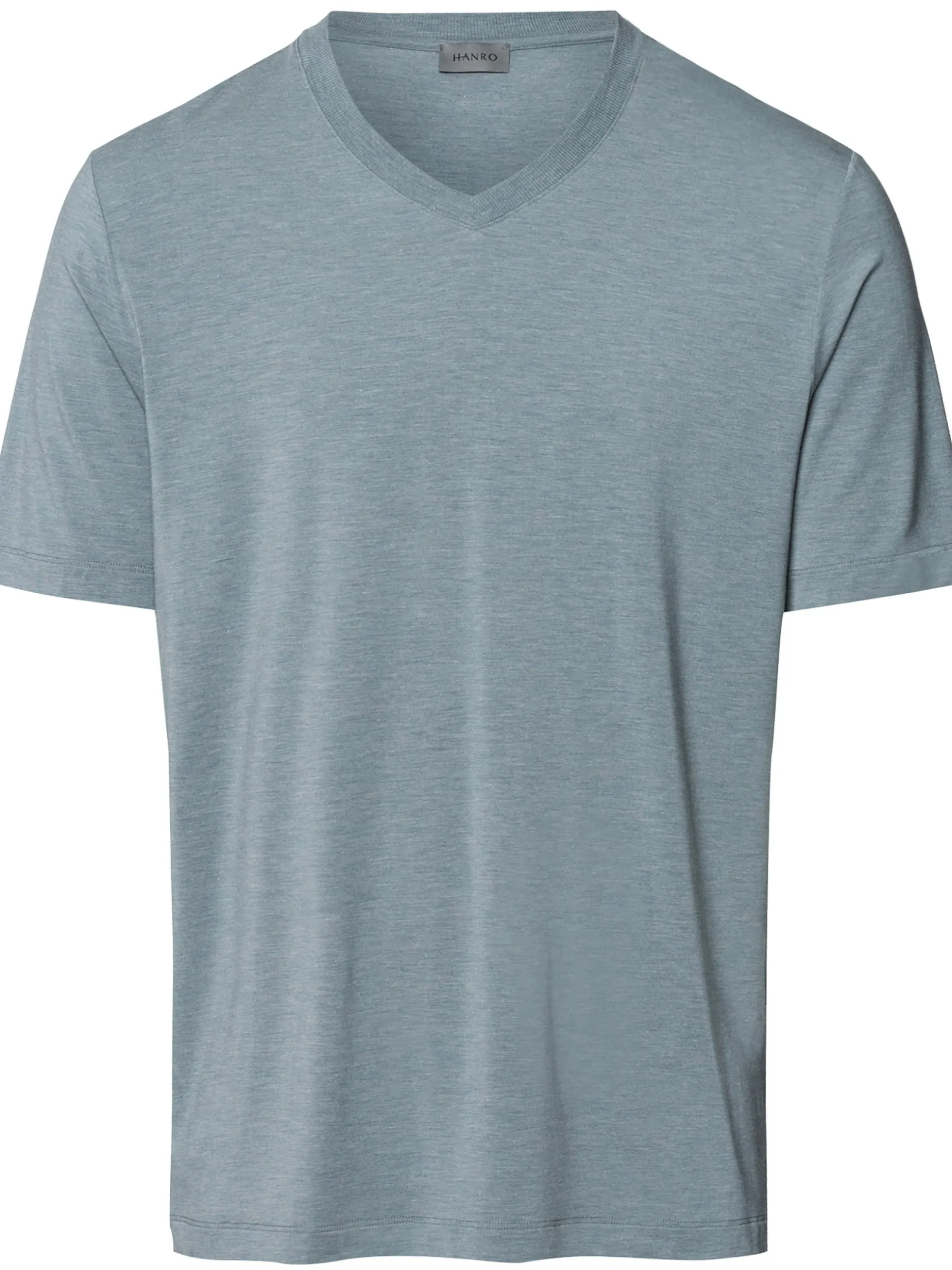 Hanro Herren V-Shirt - Casuals in grau