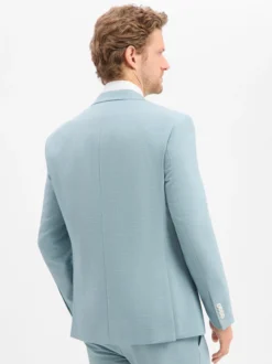 Hechter Paris Herren Baukasten-Sakko mit Schurwolle in aqua
