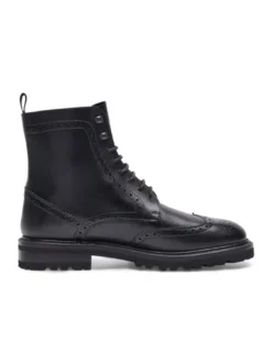Henry Stevens Damen Schnürboots – Bonnie FBDB5 in schwarz