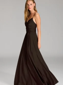 Hey Kyla Damen Abendkleid in schoko - Ärmel: ohne Arm