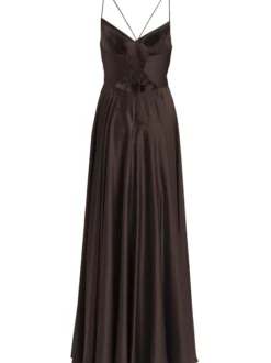 Hey Kyla Damen Abendkleid in schoko - Ärmel: ohne Arm