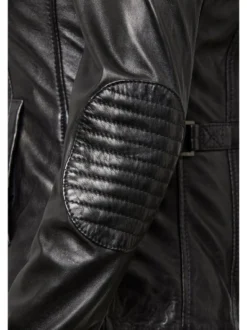 HIS Damen Lederjacke in schwarz