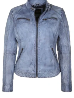 HIS Damen Lederjacke - SAIMINA in blau